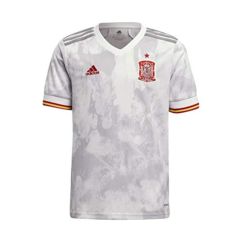 adidas SelecciÃ³n EspaÃ±ola Temporada 2020/21 Camiseta Segunda equipaciÃ³n, Unisex, White/LGH Solid Grey, 128