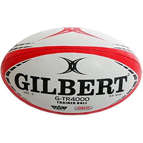 Gilbert G TR4000 Bal贸n Rugby, Unisex Adulto, Rojo, 5